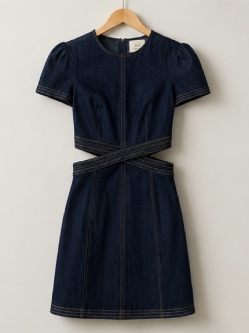 Cinq à Sept Maddy Cutout Denim Mini Dress - Size 8 (NWOT)